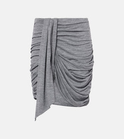 Isabel Marant Andora draped jersey miniskirt