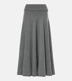 Extreme Cashmere N°313 Twirl cashmere-blend maxi skirt