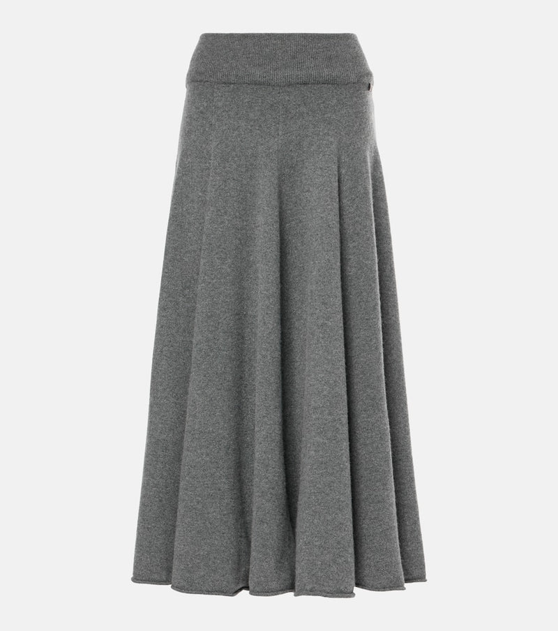 Extreme Cashmere N°313 Twirl cashmere-blend maxi skirt