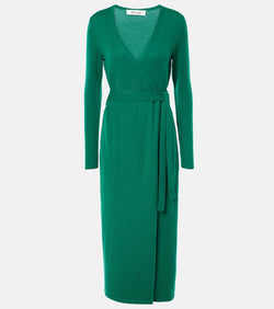 Diane von Furstenberg Astrid wool and cashmere wrap dress