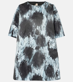 Marni Leopard-print duchesse satin minidress