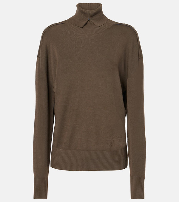 Burberry Wool chenille turtleneck sweater