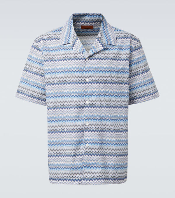 Missoni Zig Zag cotton bowling shirt