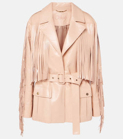 Chloé Fringed leather jacket