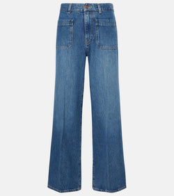 Chloé Cropped wide-leg jeans