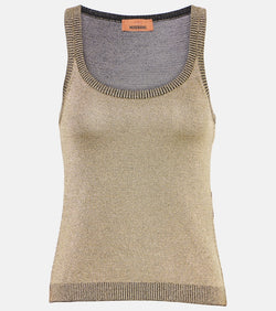 Missoni Knitted lamé tank top