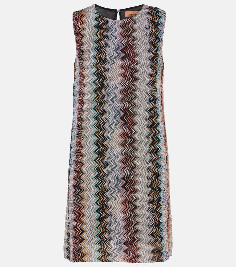 Missoni Zigzag lamé minidress