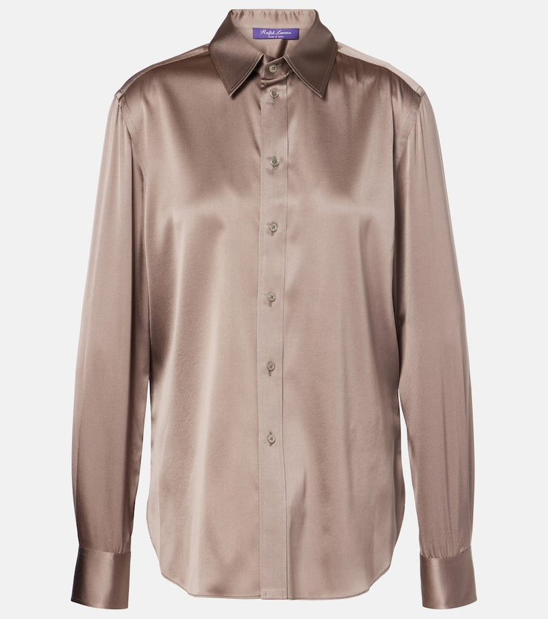 Ralph Lauren Collection Silk-blend satin shirt