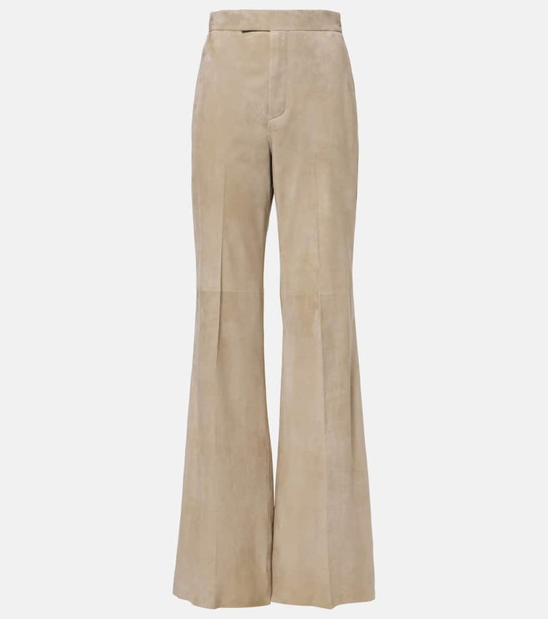 Ralph Lauren Collection Dean high-rise suede straight pants