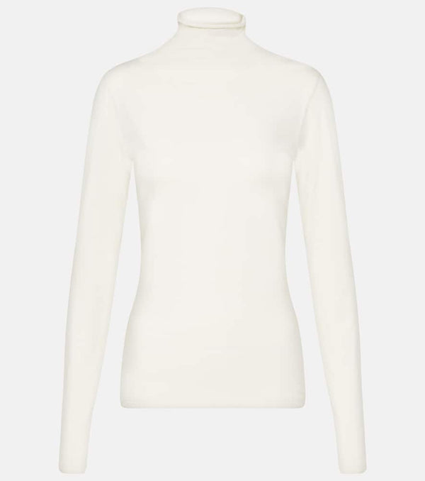 Velvet Talisia cotton-blend turtleneck top