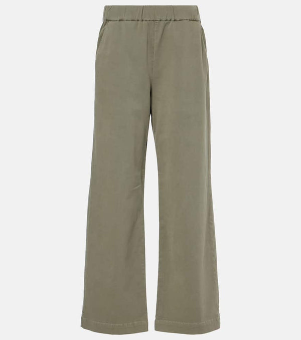 Velvet Naya cotton-blend twill wide-leg pants