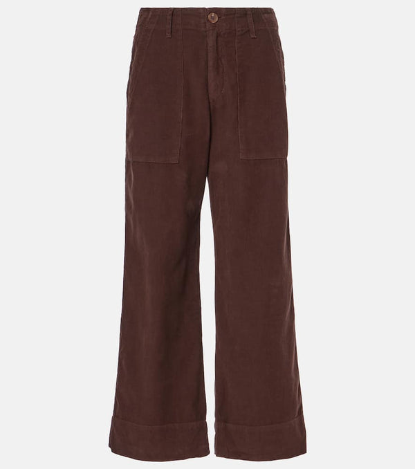 Velvet Vera cropped corduroy wide-leg pants