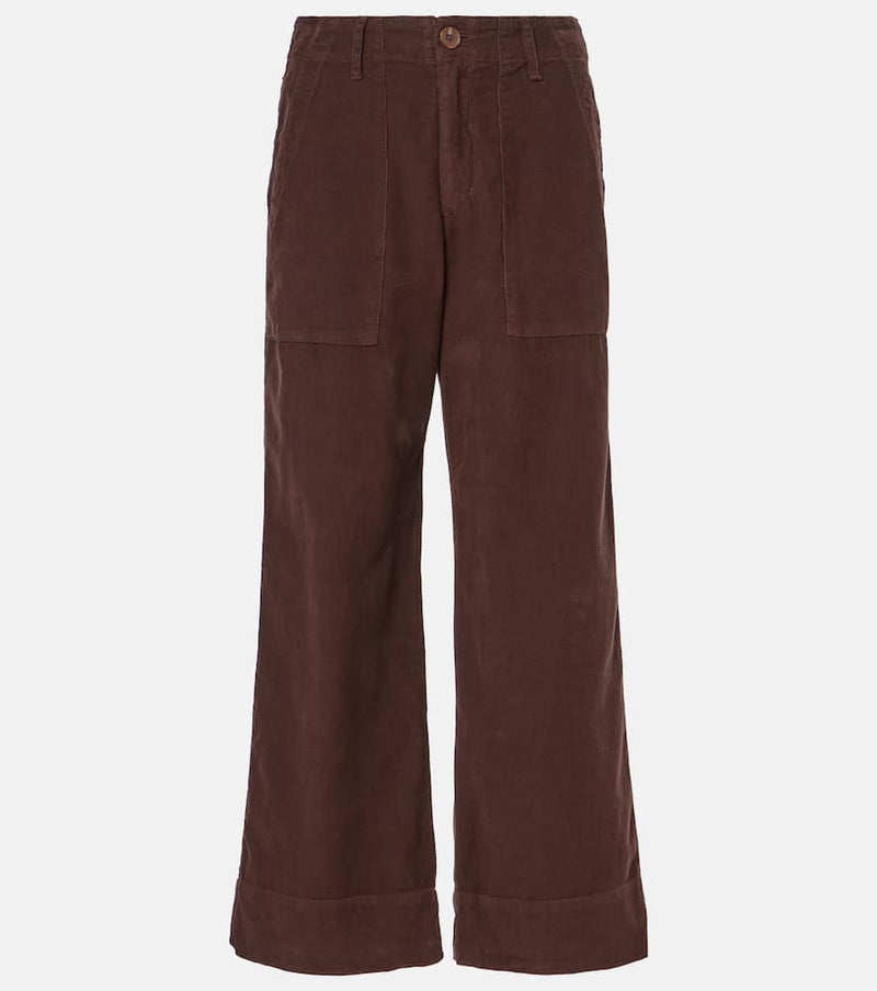 Velvet Vera cropped corduroy wide-leg pants