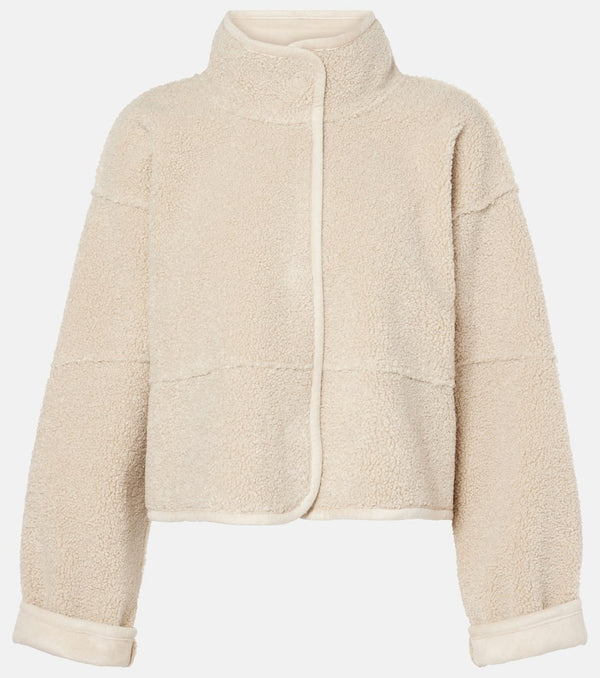 Velvet Kelly cropped fleece jacket