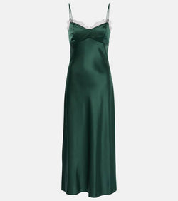 Veronica Beard Bixie silk-blend satin slip dress