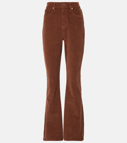 Veronica Beard Cameron cotton corduroy flared pants