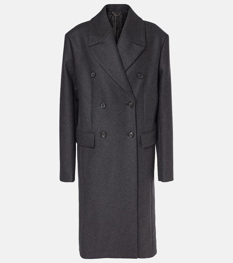 Toteme Double-breasted wool-blend felt coat