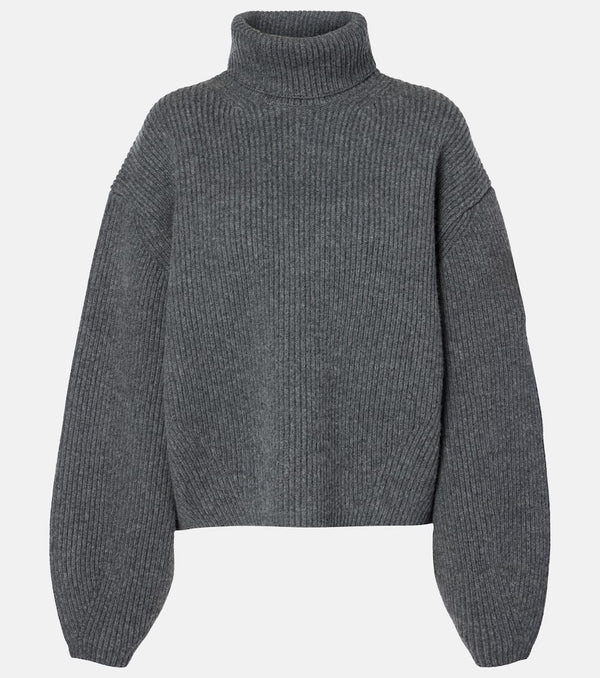 Toteme Ribbed-knit wool-blend turtleneck sweater