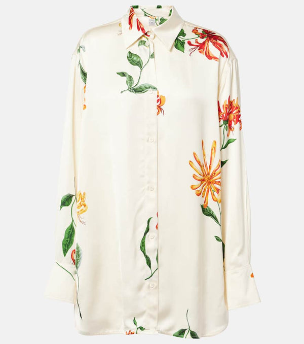 Toteme Floral satin shirt