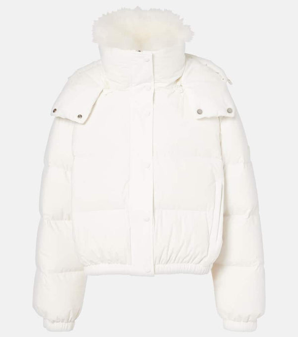 Yves Salomon Doudoune 58cm shearling-trimmed ski jacket