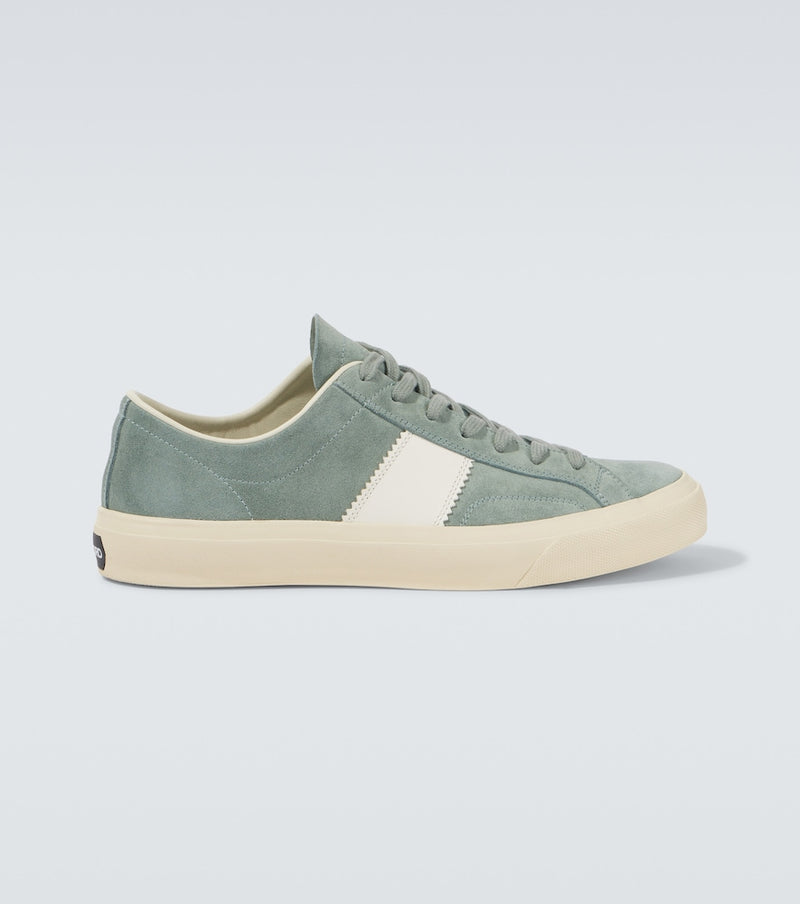 Tom Ford Cambridge leather-trimmed suede sneakers