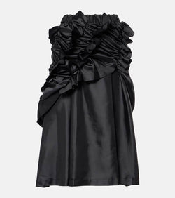 Noir Kei Ninomiya Ruffled twill midi skirt