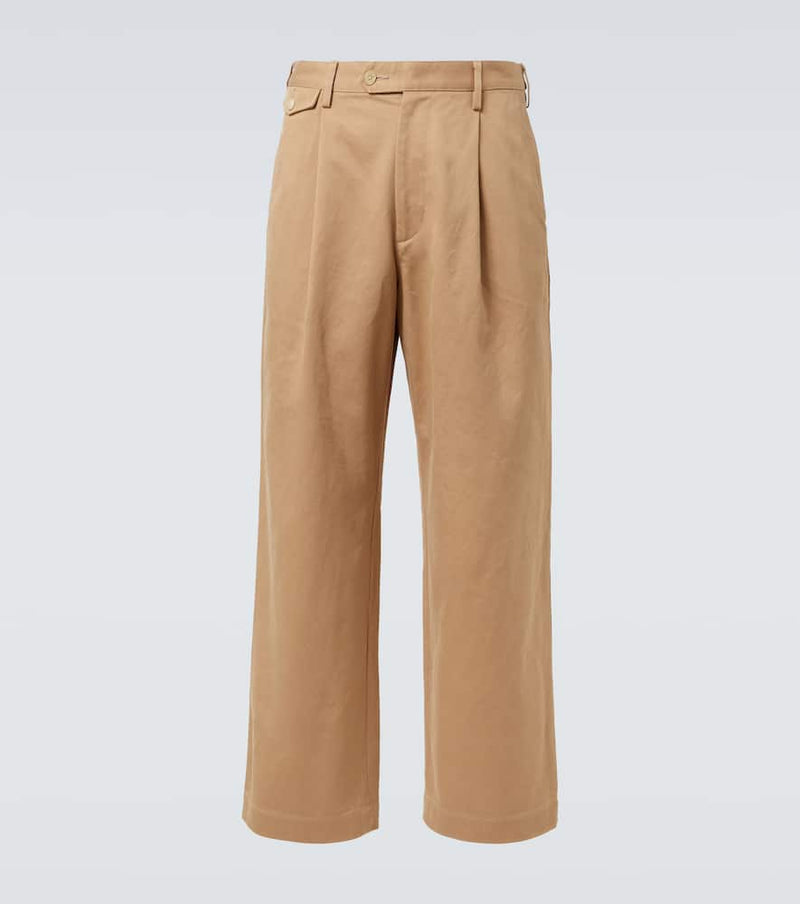 Auralee Mid-rise cotton chinos