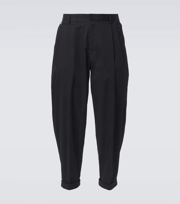 Dolce & Gabbana Cotton-blend tapered pants