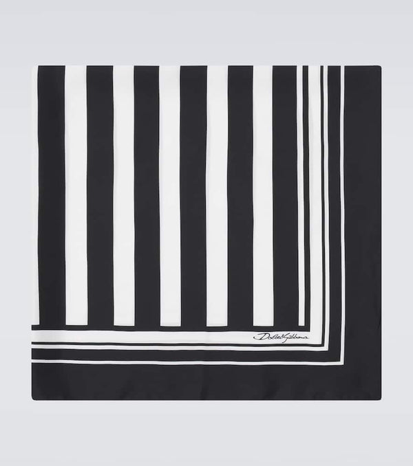 Dolce & Gabbana Striped silk scarf