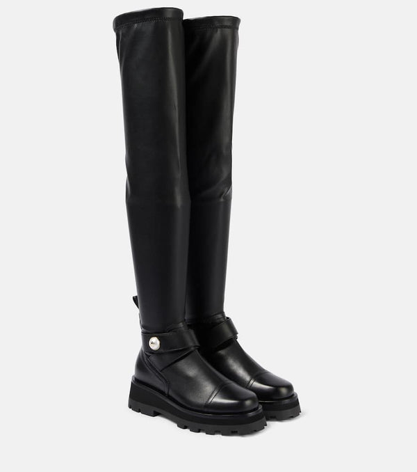 Jimmy Choo Meena leather over-the-knee boots