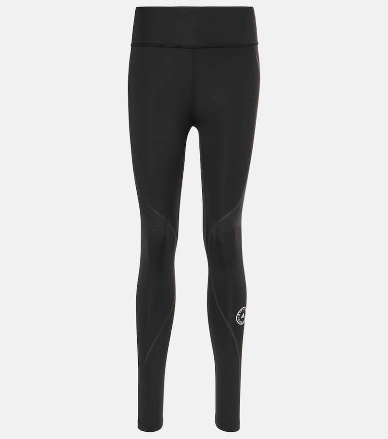 Adidas by Stella McCartney TruePace logo mid-rise leggings