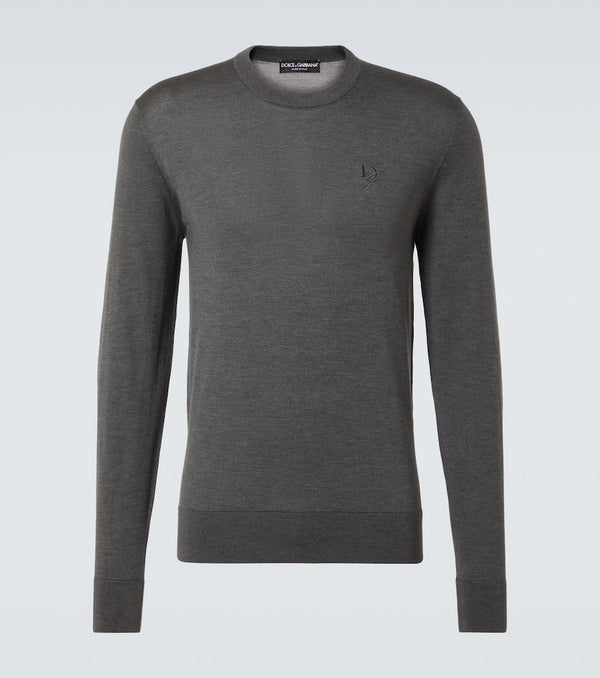 Dolce & Gabbana Logo silk sweater