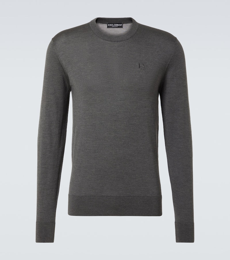 Dolce & Gabbana Logo silk sweater