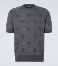 Dolce & Gabbana DG jacquard silk top