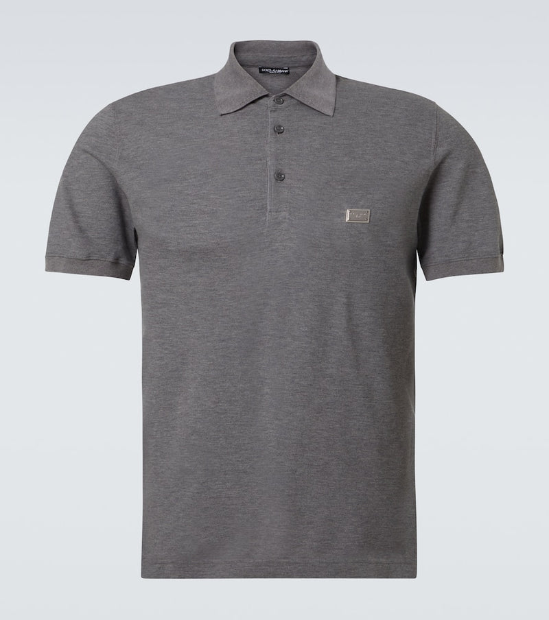 Dolce & Gabbana Cotton pique polo shirt