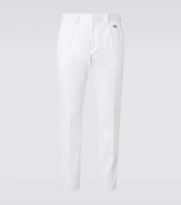 Dolce & Gabbana Cotton gabardine straight pants