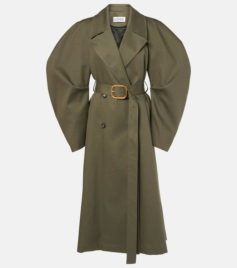 Loewe Belted cotton drill trench coat