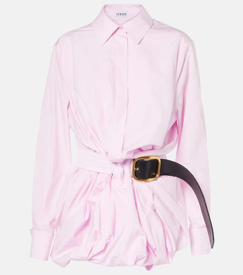 Loewe Belted cotton shirt