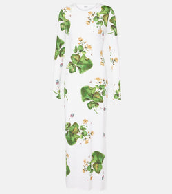 Loewe Floral jersey midi dress