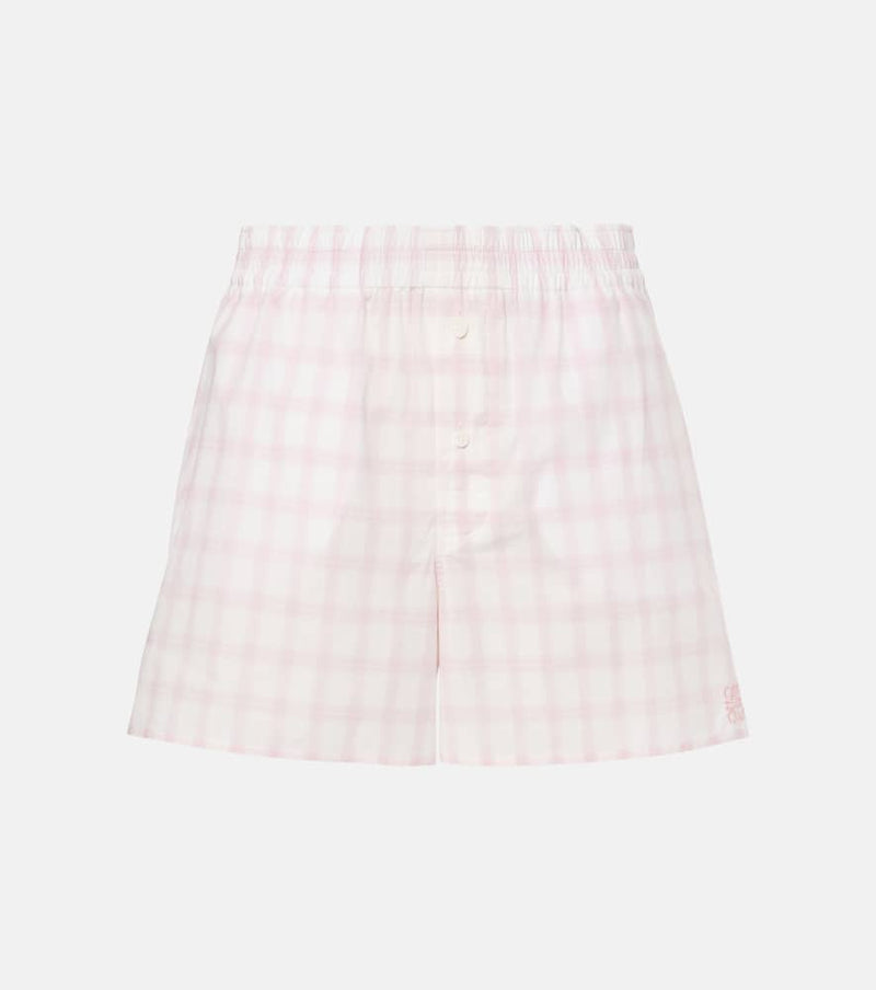 Loewe Checked cotton short