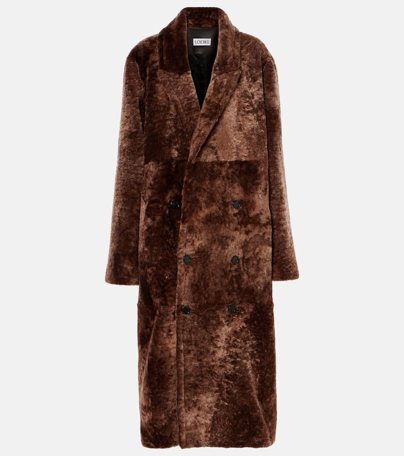 Loewe Double-breasted shearling coat