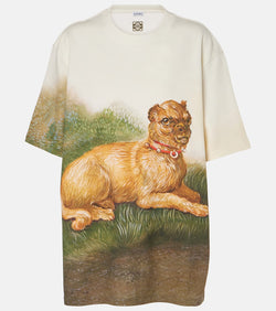 Loewe Printed cotton-blend T-shirt