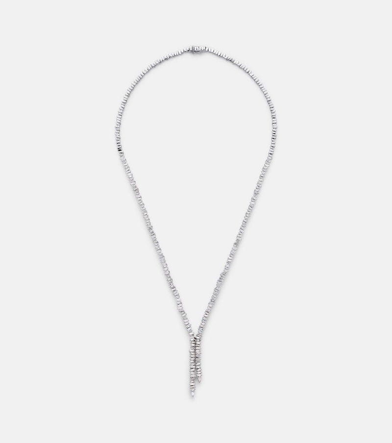 Suzanne Kalan 18kt white gold necklace with diamonds