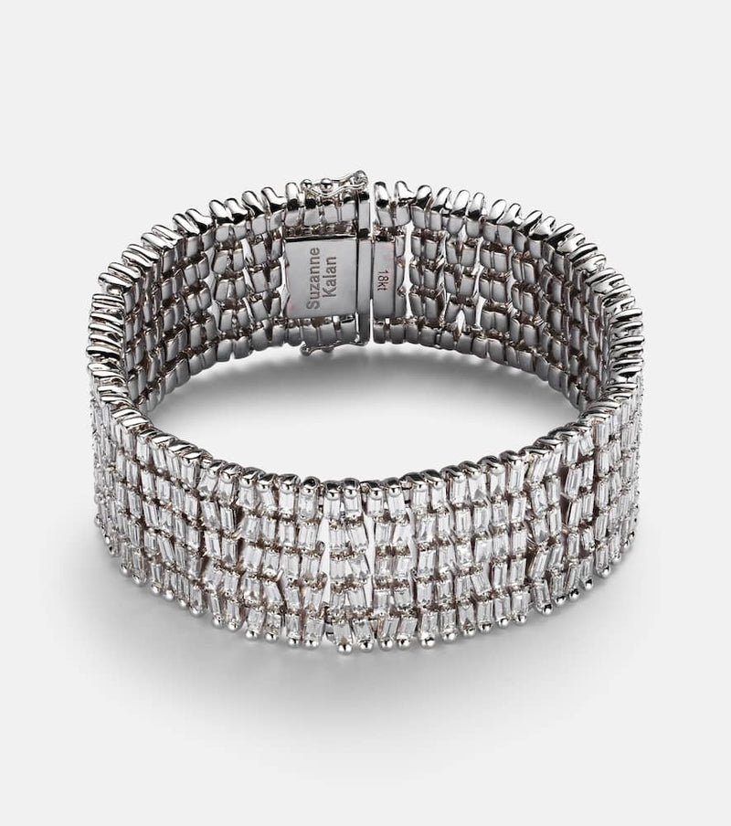 Suzanne Kalan 18kt white gold bracelet with diamonds