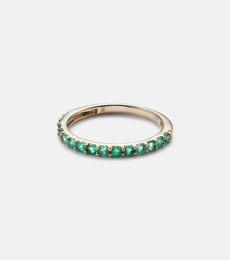 Stone and Strand Forever Birthstone 14kt gold ring with emerald