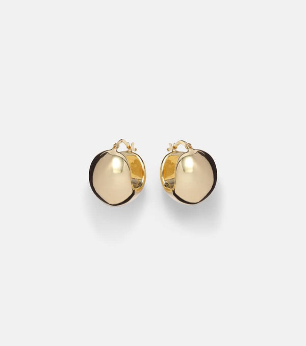 Stone and Strand Ultra Puff 14kt gold huggies