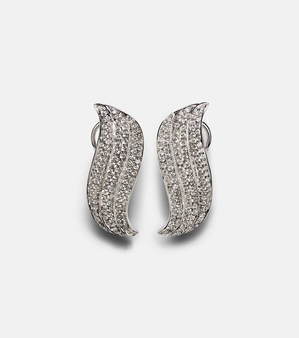 Anita Ko 18kt white gold earrings with diamonds