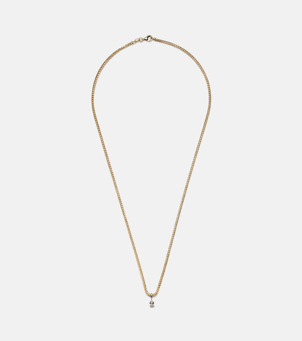 Anita Ko Franco 18kt gold chain necklace with diamond