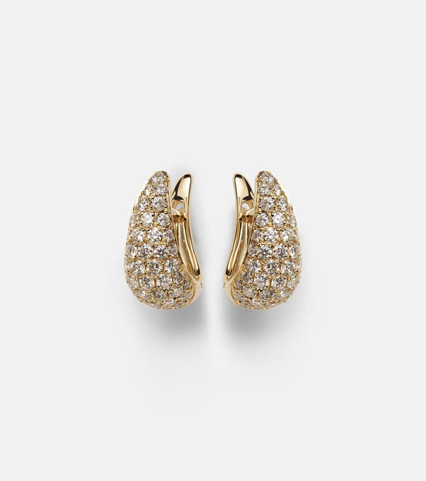 Anita Ko Claw 18kt gold earrings with diamonds