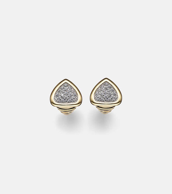 Marina B Trisola 18kt gold earrings with diamonds